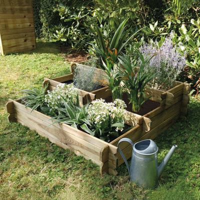 Brenita Wood Raised Garden Bed