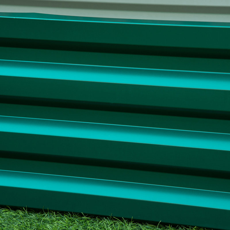 Contenant de jardin surélevé galvanisé 4 pi x 2 pi 1 po - Profitez d'une récolte abondante de plantes et de fines herbes L 47,43 po x l 23,5 po x H 12 po