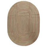 Hand Knotted Wool Area Rug in Straw