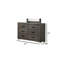 Mobilier de chambre à coucher moderne de style transitionnel 1pc