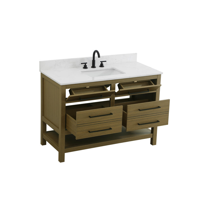 48 inch Single Bathroom Vanity_Modern_VF60548-BS, Chestnut Brown