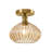 7.99" Glass Semi Flush Mount-2143669575