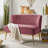Euclid 47" Velvet 2-Seat Armless Loveseat-835275392