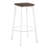 Industrial Bar Stool Set with Built-in Footrest
