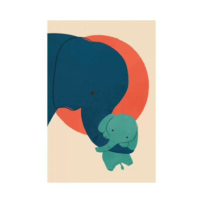 Baby Elephant by Jay Fleck - Wrapped Canvas Painting