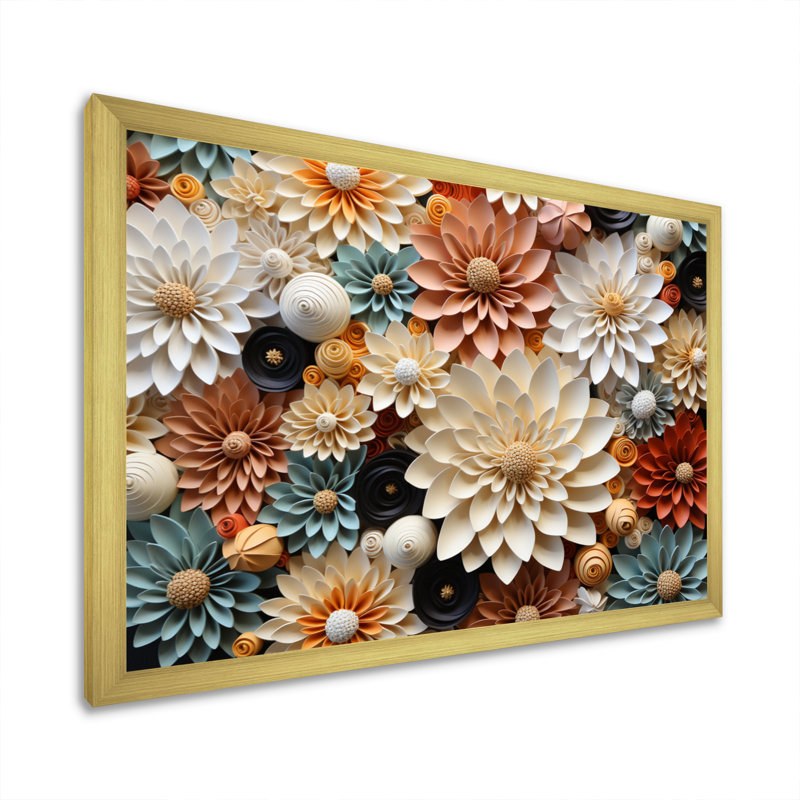 «White Coral Cactus Desert Gems Gymnocalycium II», reproduction sur toile, Encadrement doré, H 30 po x l 40 po x P 1,5 po