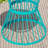 Powder-Coated Iron Side Table with Hourglass Shape & Open Cage Design-1312364800