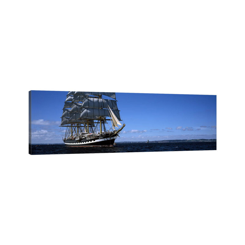 Tall Ships Race In The Ocean, Baie De Douarnenez, Finistere, Brittany, France #2 by Panoramic Images - Wrapped Canvas Panoramic Print