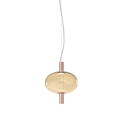 Riflesso Suspension 2L1 Amber Transparent Matt Gold 3 L2221 Ul