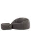 icon Kingston Corduroy XL Classic Bean Bag and Footstool, Teal-118322740