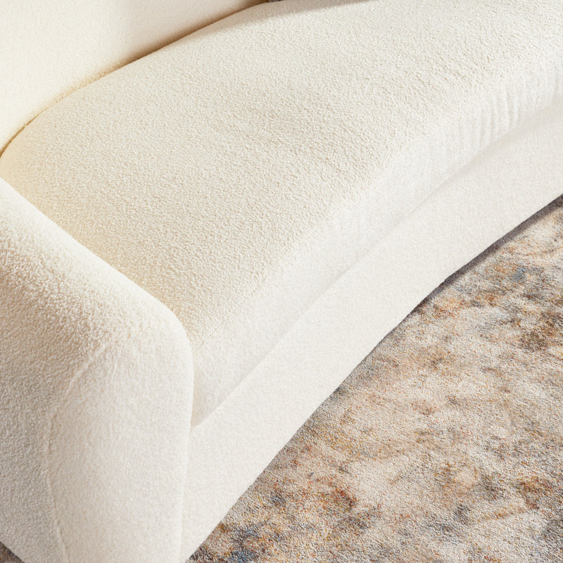 Benno 2pc Boucle Sofa (S/CH) Collection, Ivory