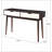 Espresso and White 2-drawer Sofa Table