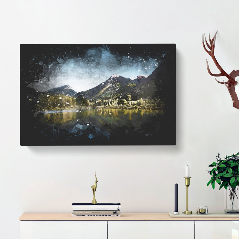 Alpine Lake In Colorado - Wrapped Canvas, 35cm H x 50cm W x 3cm D