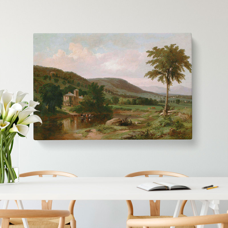 Summer Idyll by Thomas Cole - Wrapped Canvas Painting, 35cm H x 50cm W x 3cm D