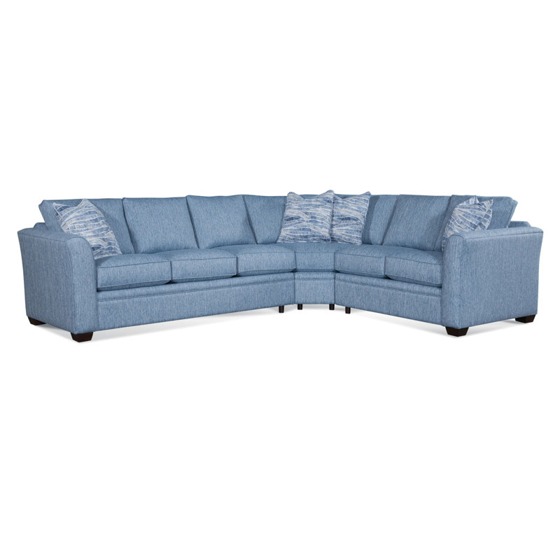 Bridgeport Two Piece Chaise Sectional, Oatmeal Crypton Performance; 0822-74, Java, Left Hand Facing