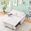 Le canapé en velours côtelé beige escamotable et à pousser avec fonctions doubles-675410174