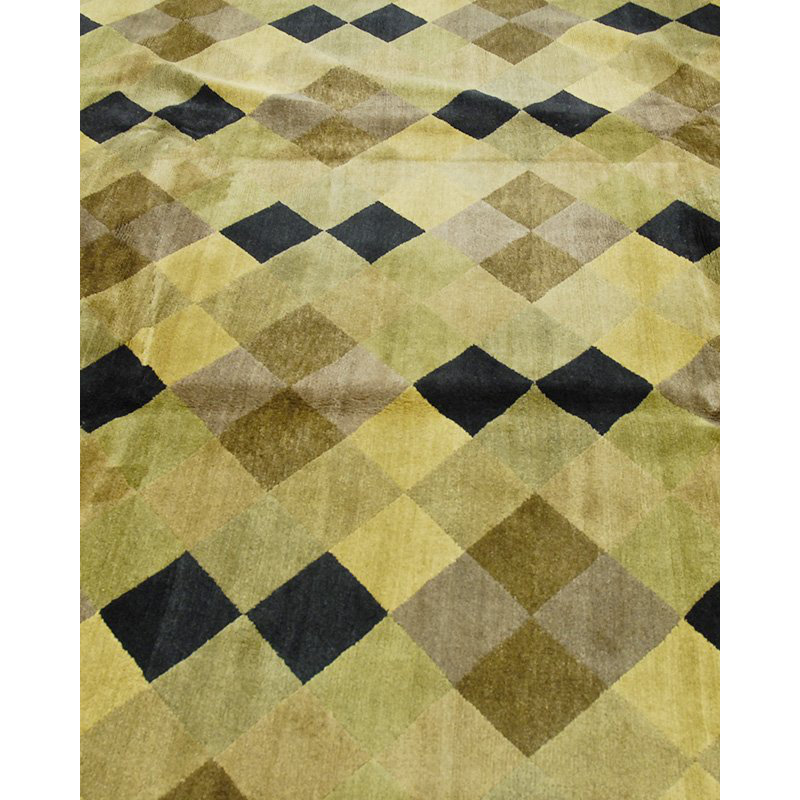 Argyle Wool Geometric Area Rug, Rectangle 9' x 12'