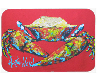 Crab Seafood One Glass Cutting Board