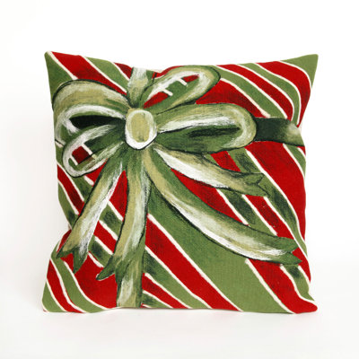 Striped Indoor/Outdoor Throw Pillow