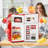 BANGSON Mini Fridge with Freezer, 3.2 CU.FT Small Refrigerator with Freezer, Door Handle, Bottle Opener, For Bedroom, Dorm, Office, Home, Garage or RV, R-600a, Red-121532469