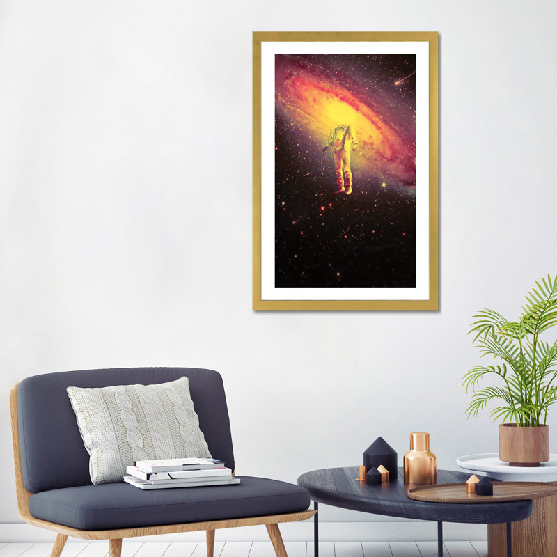 « Mr. Galaxy III » par Nicepurge-impression, Encadrement doré, H 32 po x l 24 po x P 1 po