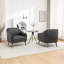 Fauteuil demi-tonneau en simili cuir Ammon-55865693