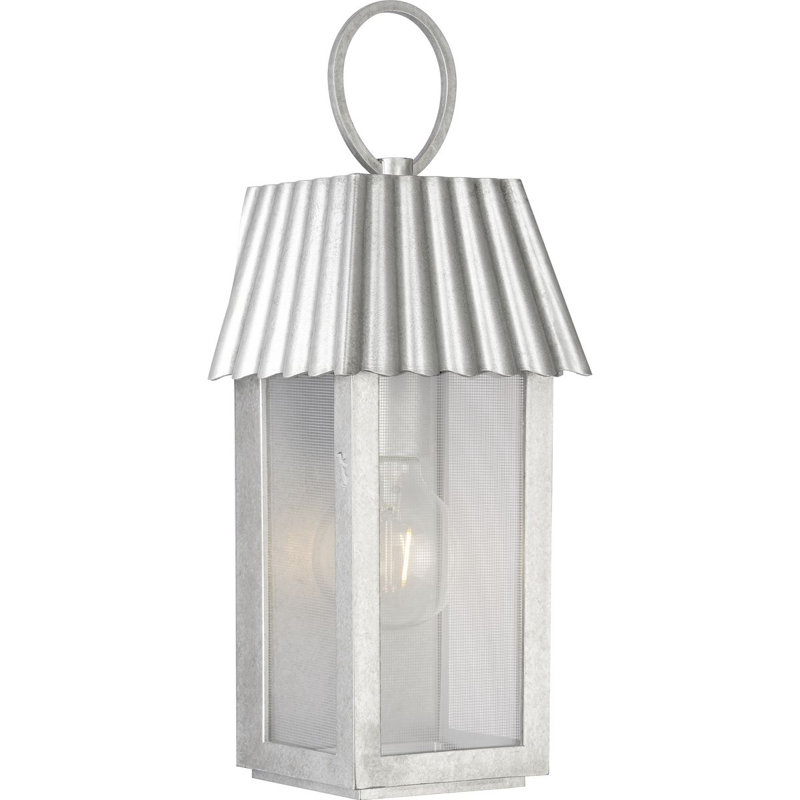 Godin Wall Light, 16.50" H x 6.25" W x 5.25" D, Galvanized Finish