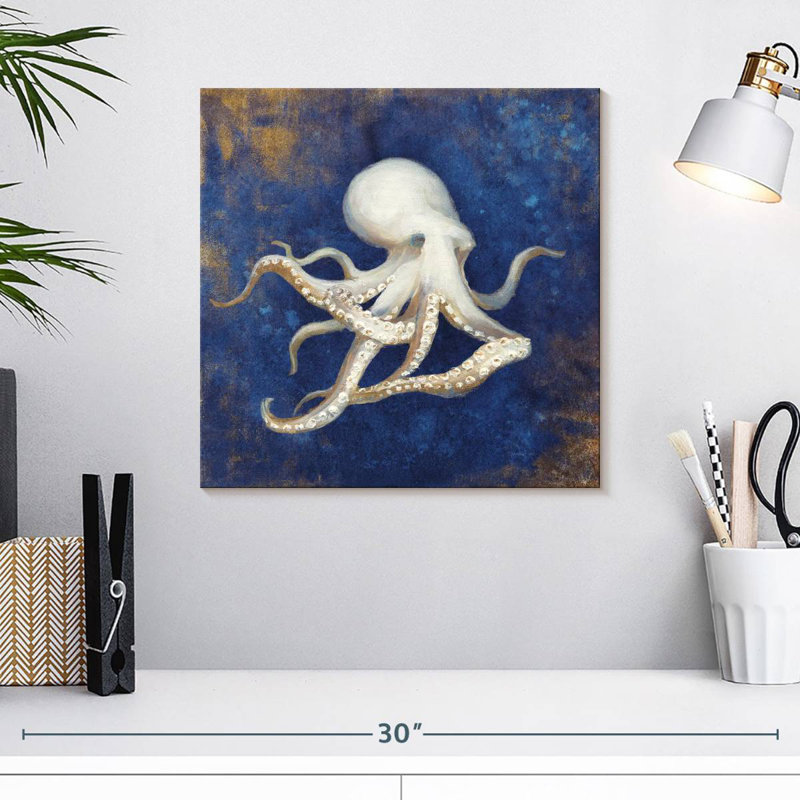 Brampt Treasures From The Sea Indigo II, H 16 po x l 16 po