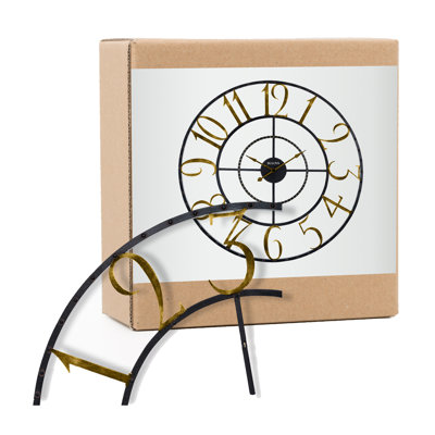 Oversized Metal 45"" Wall Clock -  Bulova, C4857