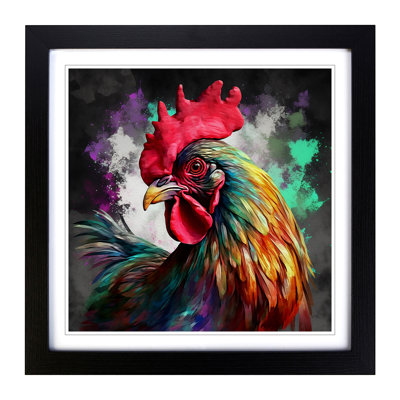 Rooster Digital - Framed Print