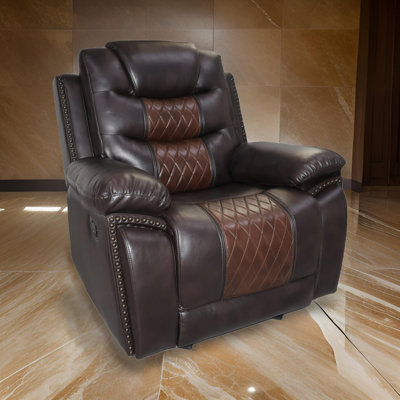 Desmend Faux Leather Home Theater Seat