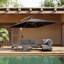 Parasol excentré pour patio en porte-à-faux 118 "Axis