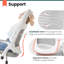 Chaise de bureau ergonomique en filet avec accoudoirs, conception peu encombrante et base en acier-1679359910-1685384259