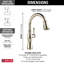 Cassidy Pull Down Sprayer Kitchen Sink Faucet, Single Handle Kitchen Faucet-50567591