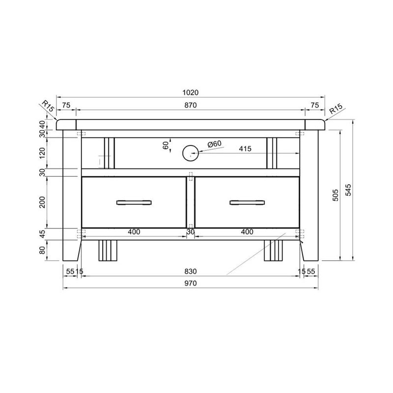 Ashly TV Stand Fireplace for TVs up to 43"