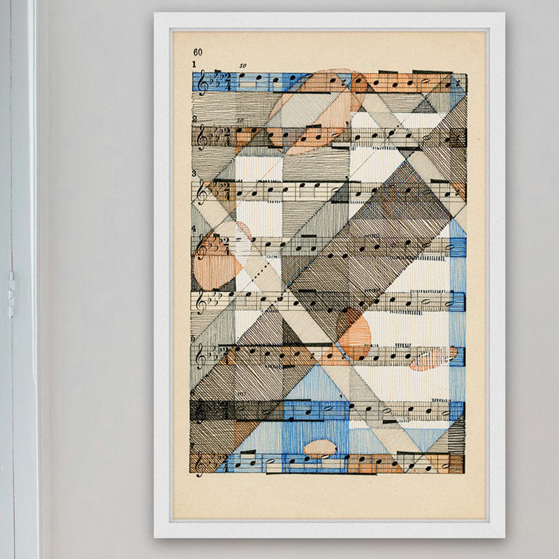 Nikki Galapon - Single Picture Frame Painting, 91cm H x 61cm W x 3.81cm D