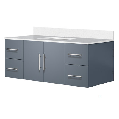 Geneva 48"" Wall-Mounted Single Bathroom Vanity Set -  Lexora, LVG48SB200