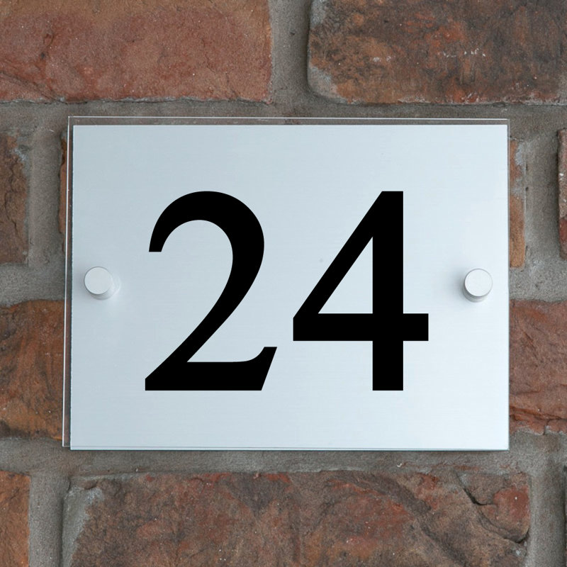 6in. Champy Surface/Flush Mount House Number, 24