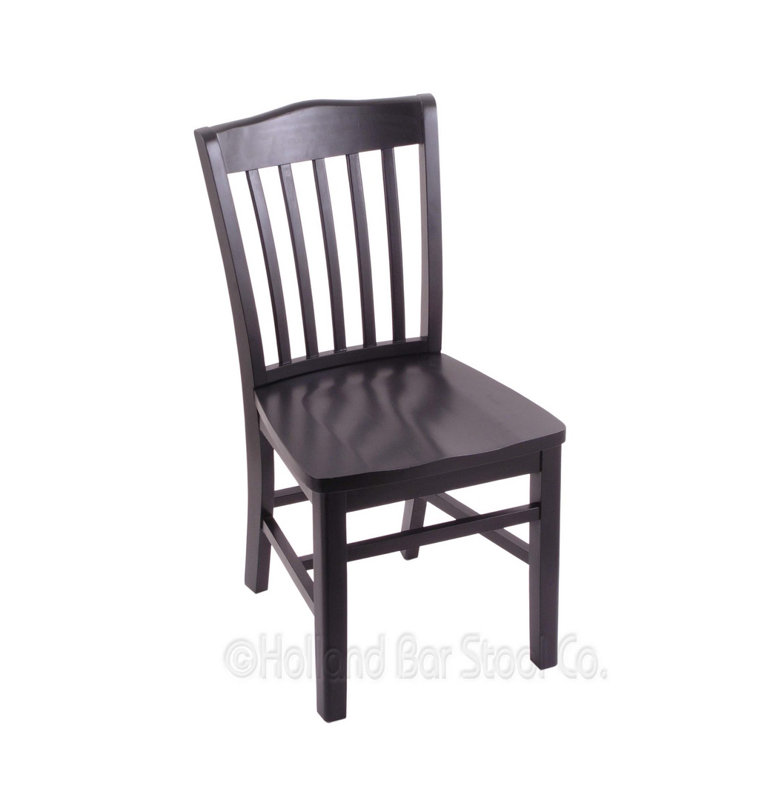 Hampton 18'' H Beech Solid Wood Side Chair, Black
