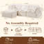 Canapé modulaire en L 112 po avec méridienne en L 112 po-129770676