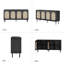 Buffet en rotin de 63 po avec tablettes réglables Emily Farmhouse-103201860