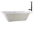 66'' x 34'' Acrylic Soaking Drop-In Bathtub, Drain Included-97544388