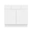 Armoire à 2 tiroirs à 2 tiroirs avec meuble-lavabo encastré en panneau de contreplaqué 36 po x H 34-1 / 2 po x P 21 po Prêt à assembler (RTA)
