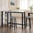 Bar Table Set For 2 With Storage Shelves, 4-Tier Faux Marble Bar Height Table With 2 Grey Velvet Upholstered Stools, Modern 3-Piece Dining Table Set Of 2 For Kitchen, Home, Studio, Office