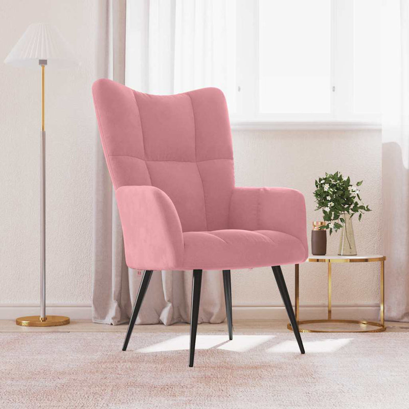 Horald Upholstered Armchair, Mustard Yellow Polyester