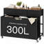 Panier à linge roulant, trieur de linge, paniers à linge avec 4 sacs coulissants, grand panier à linge 300L avec 3 tiroirs, panier à linge avec roulettes pour l'organisation de la salle de lavage, salle de bain, chambre à coucher