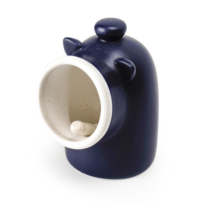 Stoneware Pig Salt, Blue