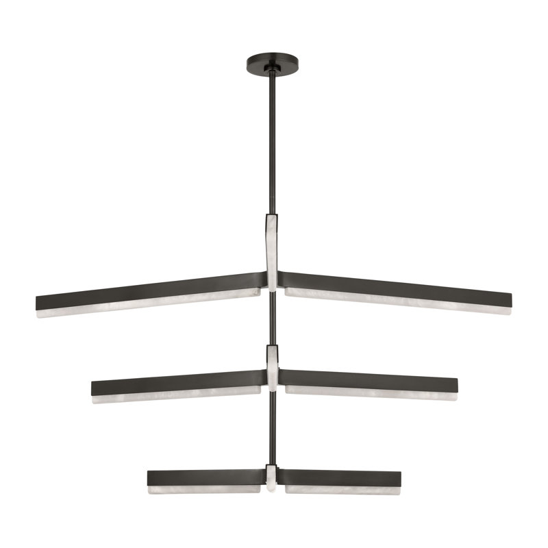 Linea LED Chandelier, Bronze