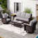 Nadilee Premium All-Weather Wicker - Person Patio Conversation Sets with Cushions