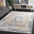 Ebony 924 Hand Tufted Wool/Cotton Abstract Rug in Gray/Ivory-108597103